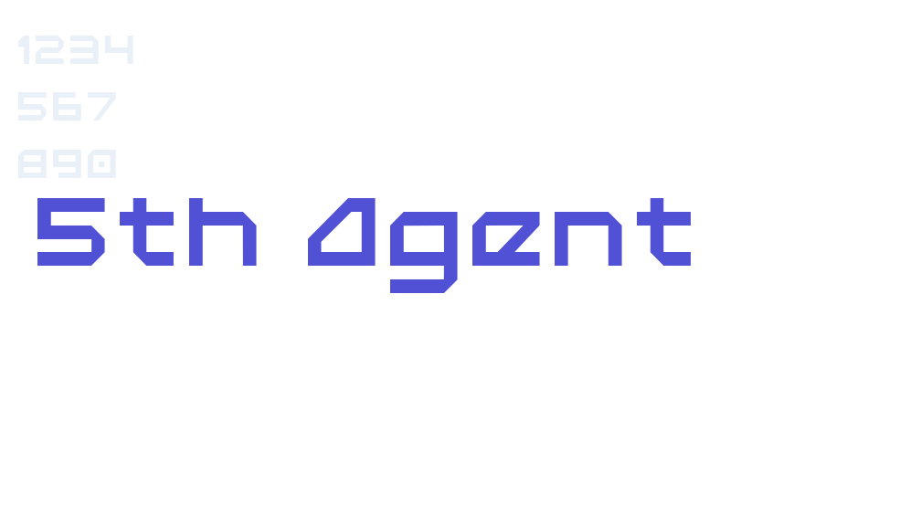 5th Agent-font-download