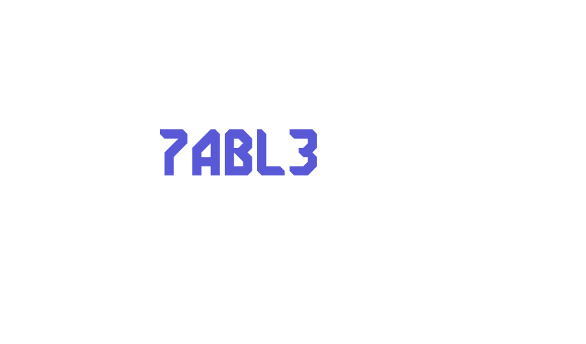 7ABL3 Font Download