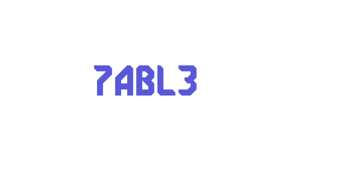 7ABL3 Font Download