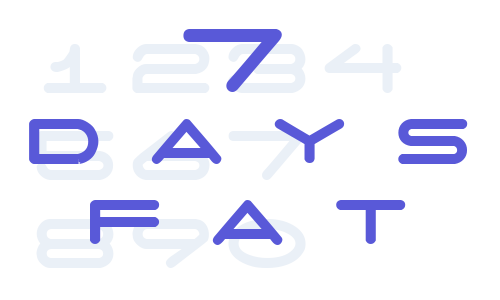 7 days fat Font Download