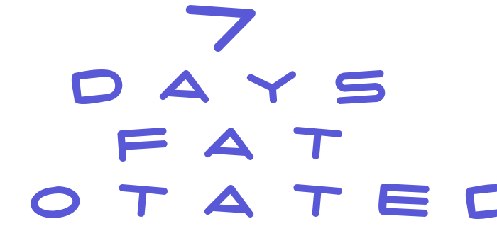 7 days fat rotated Font Download