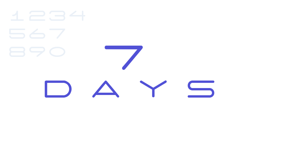 7 days-font-download