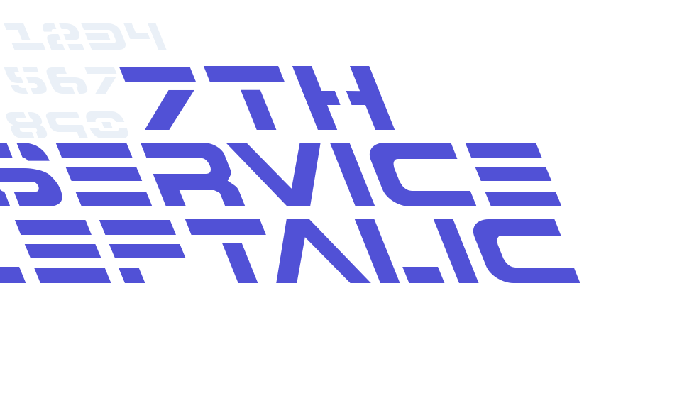 7th Service Leftalic-font-download