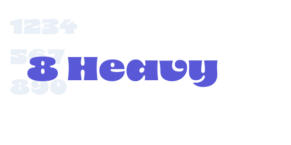 8 Heavy font free