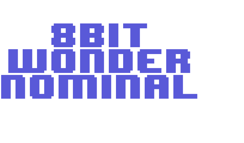 8BIT WONDER Nominal Font Download