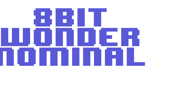 8BIT WONDER Nominal Font Download