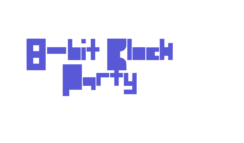 8-bit Block Party Font Download