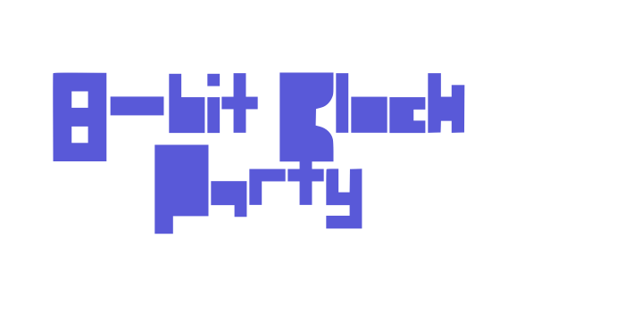 8-bit Block Party Font Download