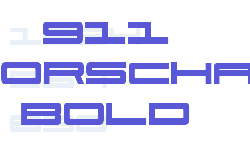 911 Porscha Bold Font Download