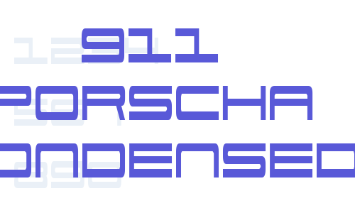 911 Porscha Condensed Font Download