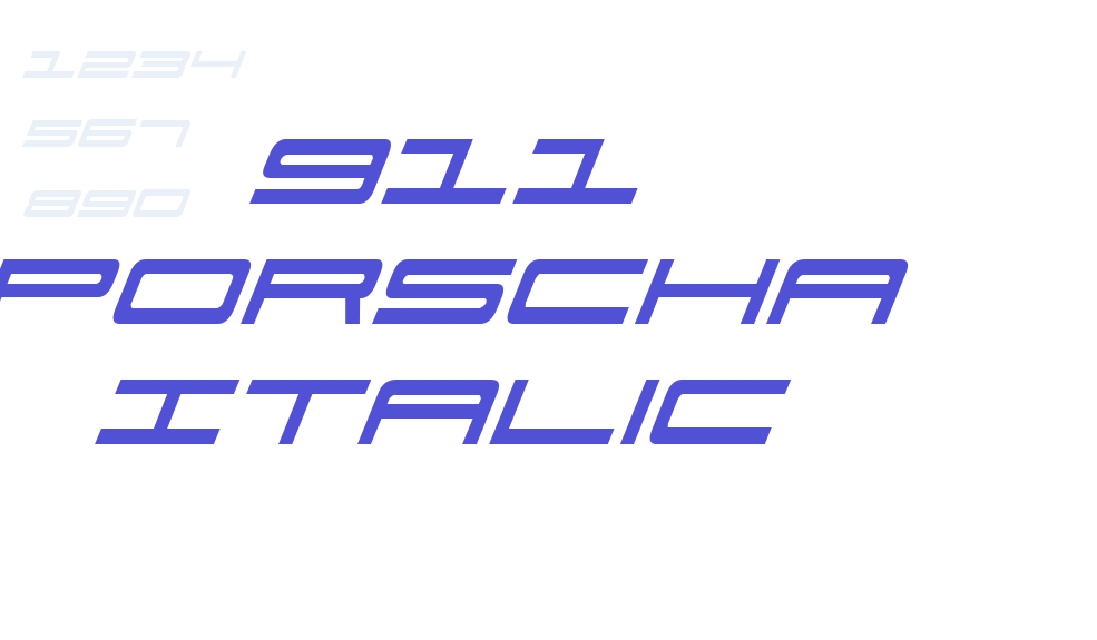 911 Porscha Italic-font-download