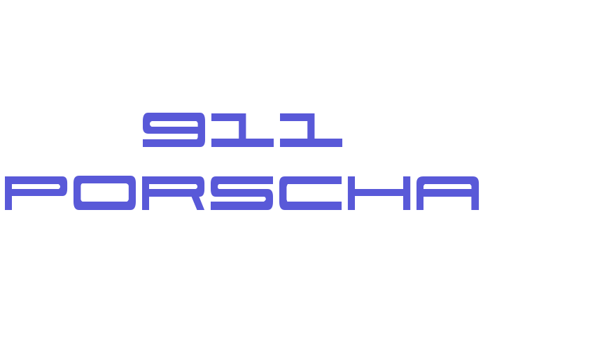 911 Porscha Font