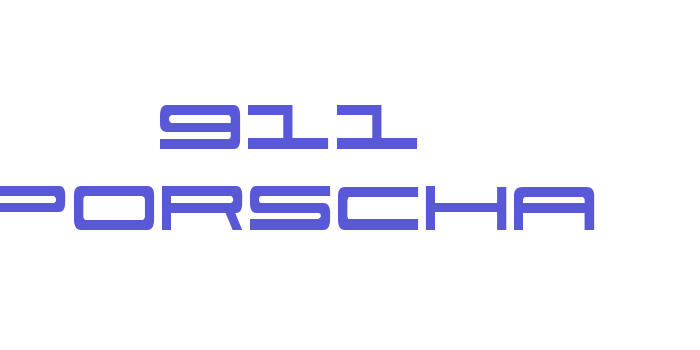 911 Porscha Font Download