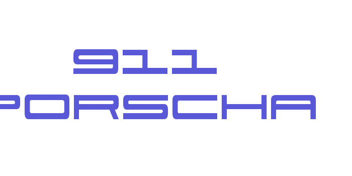 911 Porscha Font