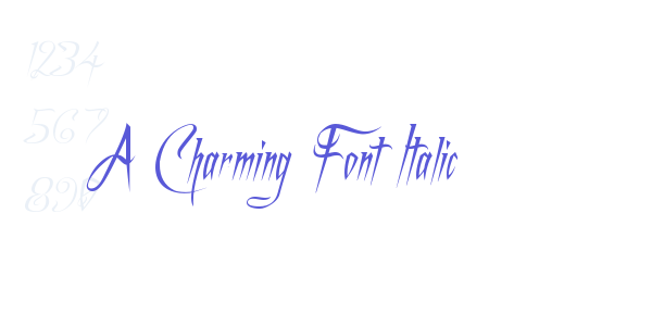 A Charming Font Italic font free