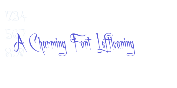 A Charming Font Leftleaning font free