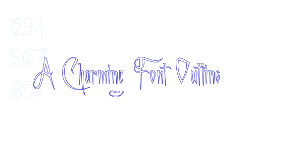 A Charming Font Outline font free