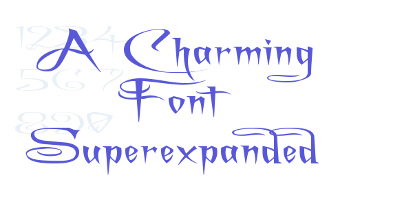 A Charming Font Superexpanded font free