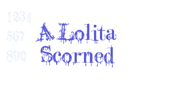 A Lolita Scorned font free