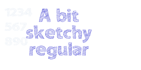 A bit sketchy regular font free