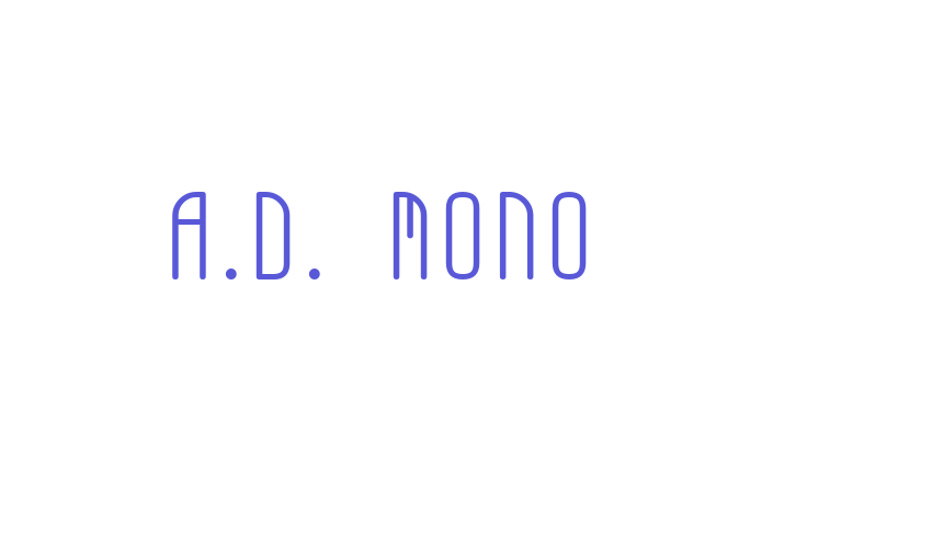 A.D. MONO Font Download