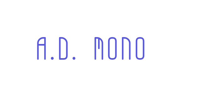 A.D. MONO Font Download