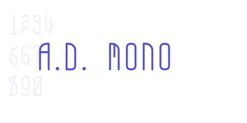 A.D. MONO-font-download