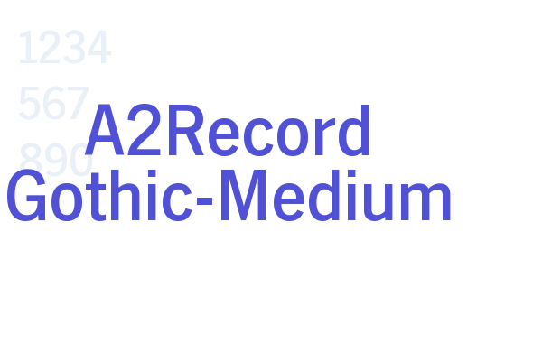 A2Record Gothic-Medium