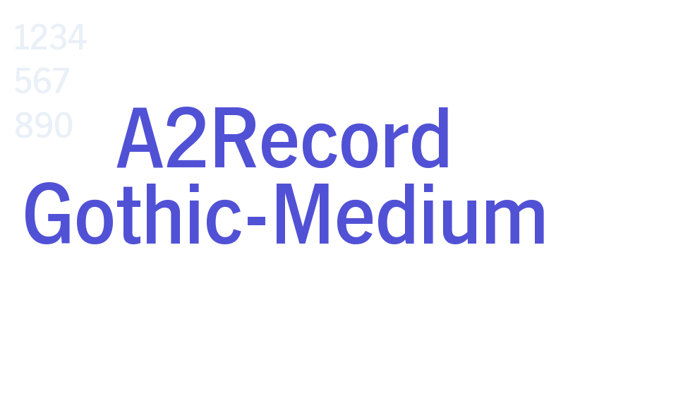 A2Record Gothic-Medium-font-download