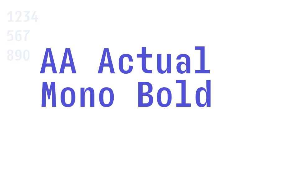 AA Actual Mono Bold-font-download