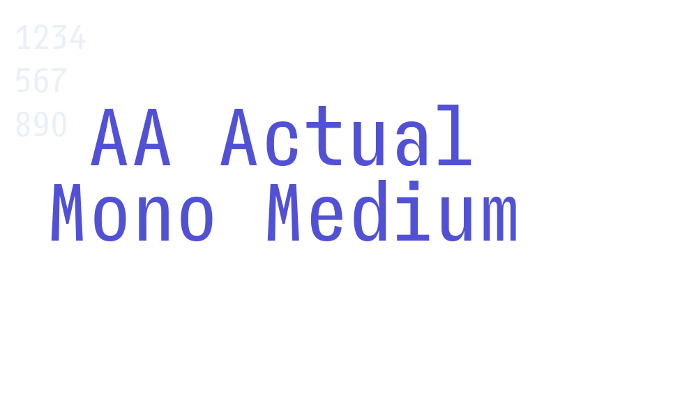 AA Actual Mono Medium-font-download