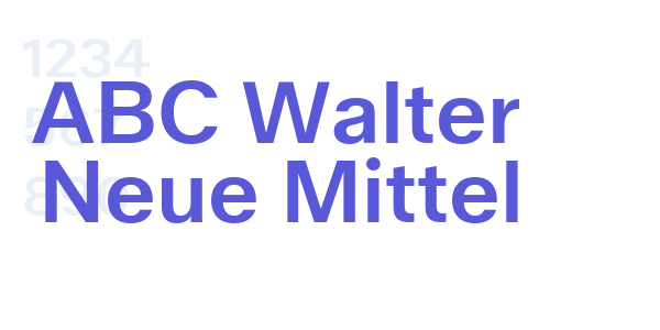 ABC Walter Neue Mittel font free