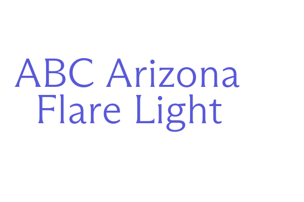 ABC Arizona Flare Light Font