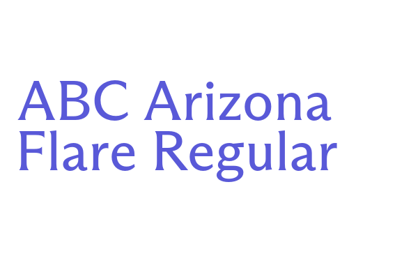 ABC Arizona Flare Regular Font