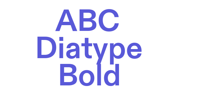 ABC Diatype Bold Font