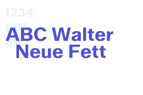 ABC Walter Neue Fett