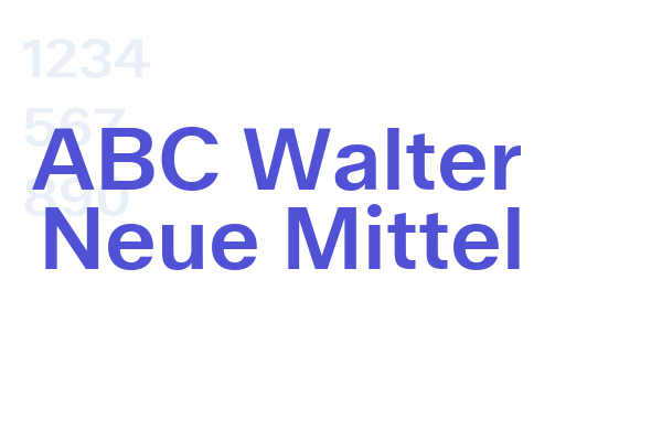 ABC Walter Neue Mittel