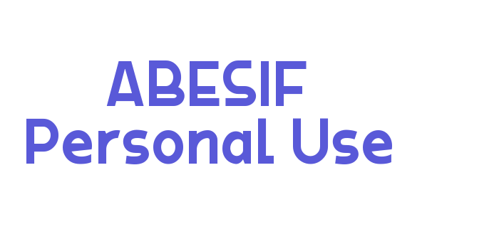 ABESIF Personal Use Font Download