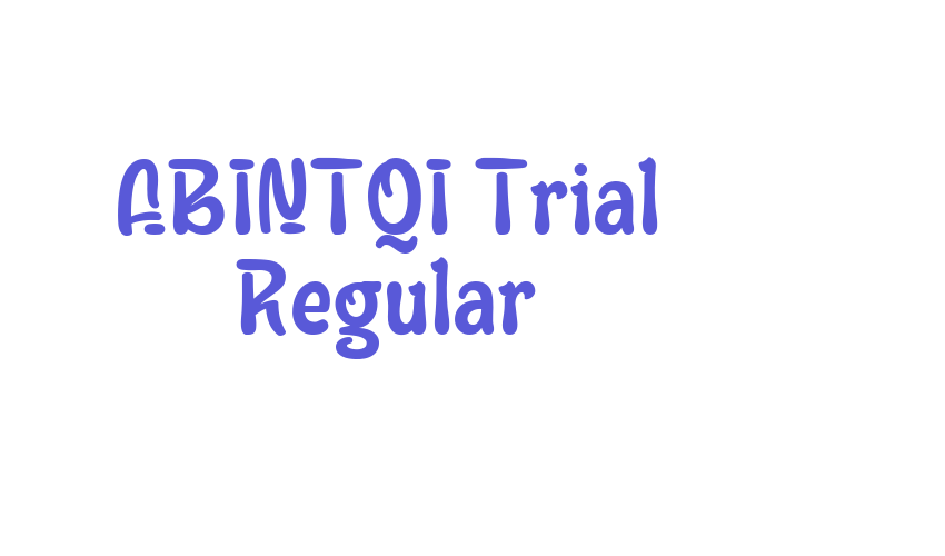 ABINTQI Trial Regular Font