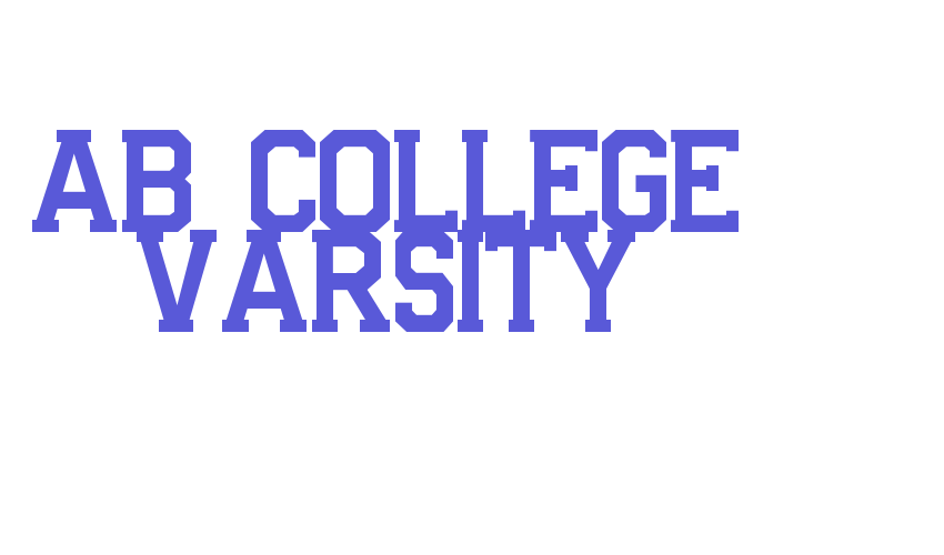 AB COLLEGE VARSITY Font Download