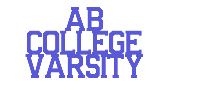 AB COLLEGE VARSITY Font Download