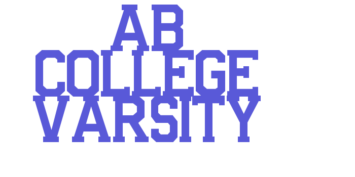 AB COLLEGE VARSITY Font