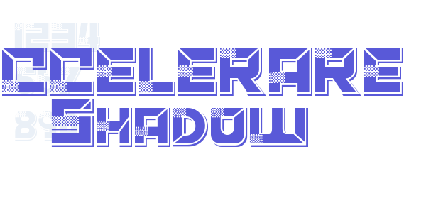 ACCELERARE Shadow font free