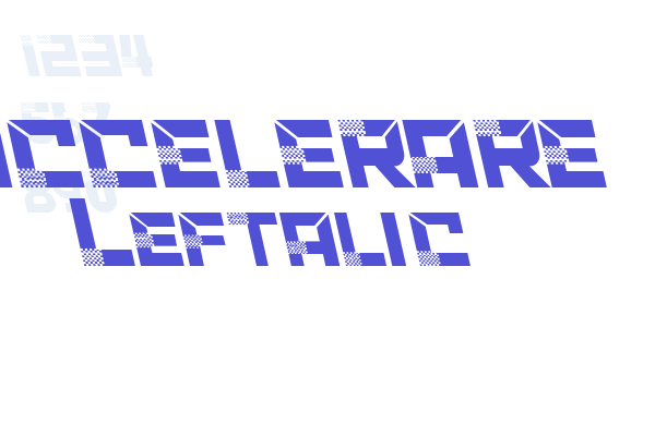 ACCELERARE Leftalic Font Download