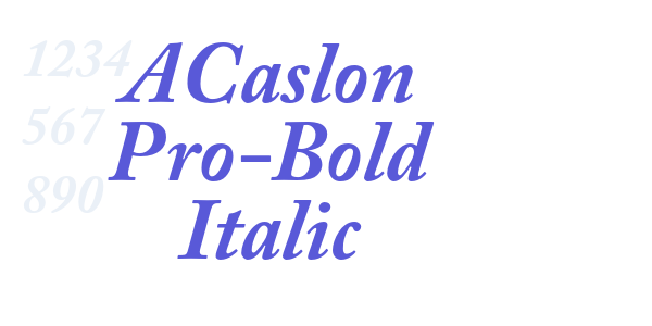 ACaslon Pro-Bold Italic font free