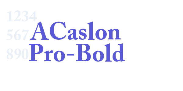 ACaslon Pro-Bold font free