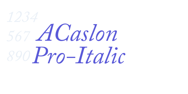 ACaslon Pro-Italic font free