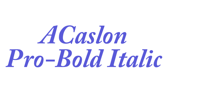 ACaslon Pro-Bold Italic Font Download