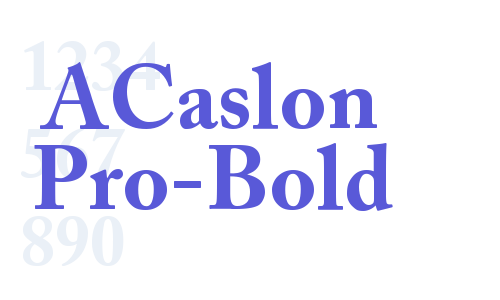 ACaslon Pro-Bold Font