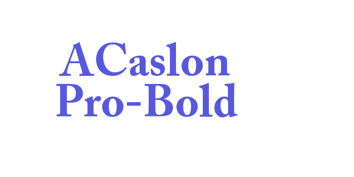 ACaslon Pro-Bold Font Download